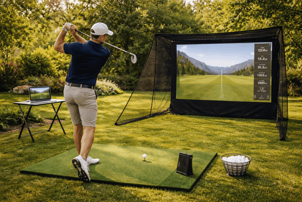 What makes a golf simulator truly portable