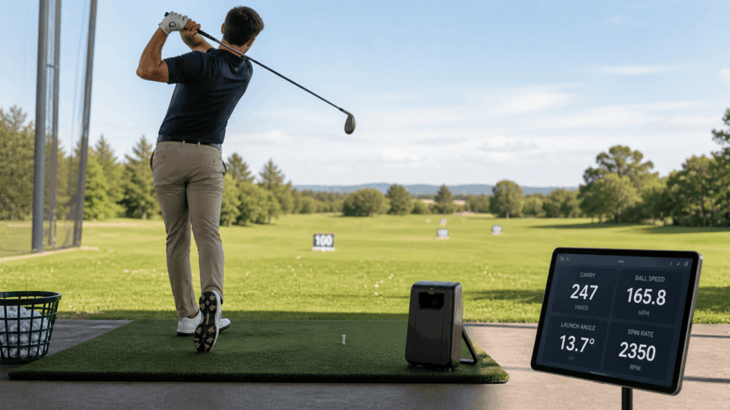 Golf practice with advanced technology