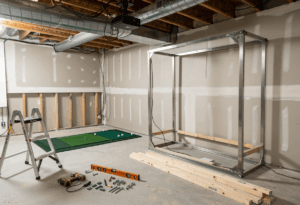 How to Install a Golf Simulator in Your Basement