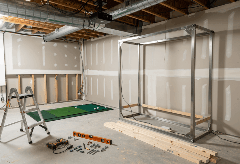How to Install a Golf Simulator in Your Basement