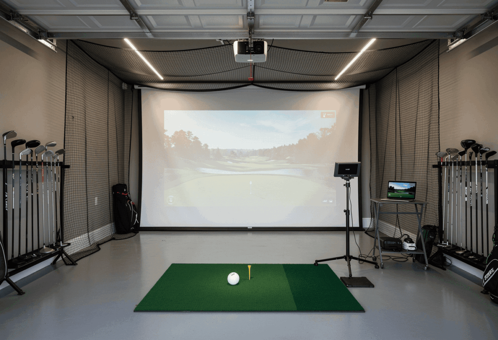 Install a golf simulator in your garage