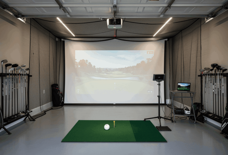 Install a golf simulator in your garage